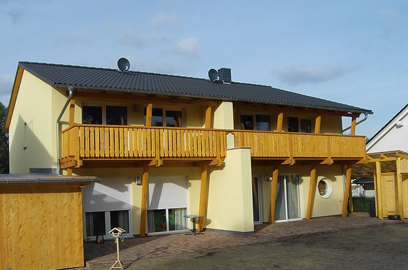 Ansicht Doppelhäuser in der Fichtestraße in Cottbus